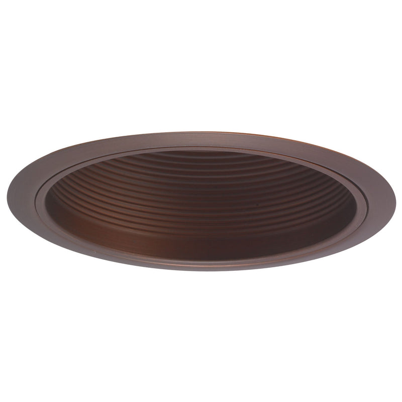 Nora Lighting NTM-41BZ 6" Stepped Baffle W/ Plastic Ring, Bronze