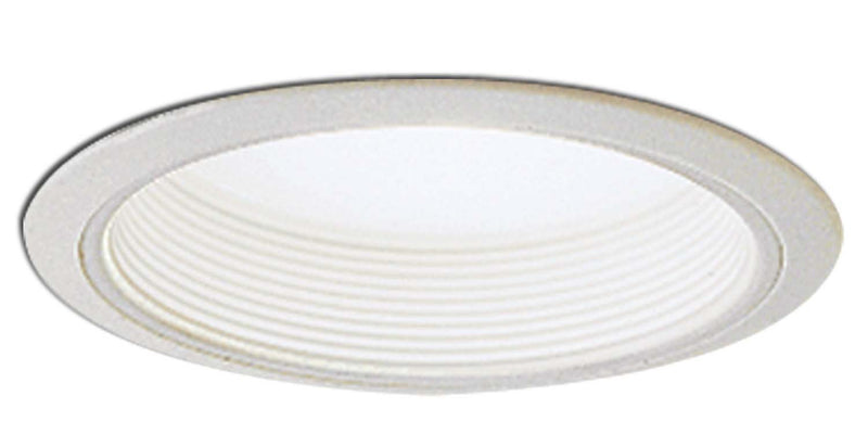 Nora Lighting NTM-42W 6" Regressed Albalite Lens W/ Baffle & Plastic Ring, White