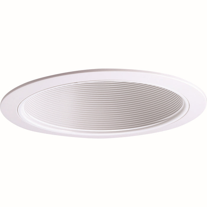 Nora Lighting NTP-31 6" Br30/Par30 Phenolic Stepped Baffle W/ Plastic Ring, White