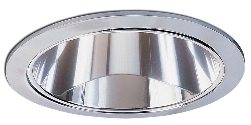 Nora Lighting NTS-31C 6" Specular Clear Reflectorector W/ Plastic Ring, Chrome