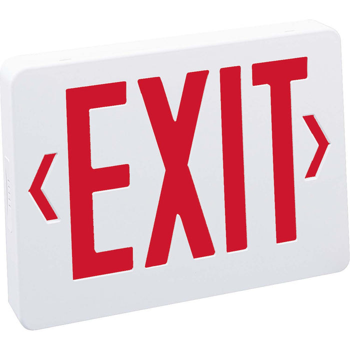 Nora Lighting NX-503-LED/R LED Exit Sign, White