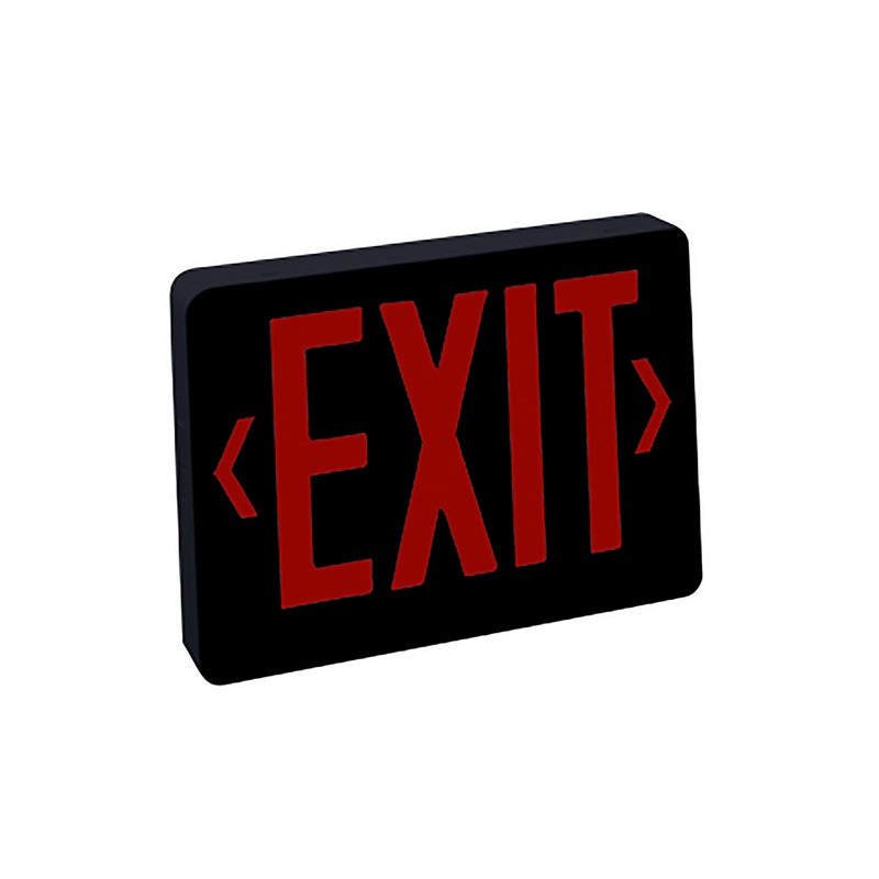 Nora Lighting NX-504-LED/BR LED Exit Sign, Black