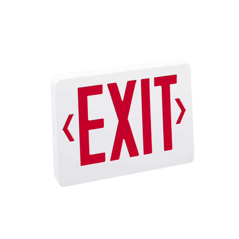 Nora Lighting NX-504-LED/R LED Exit Sign, White