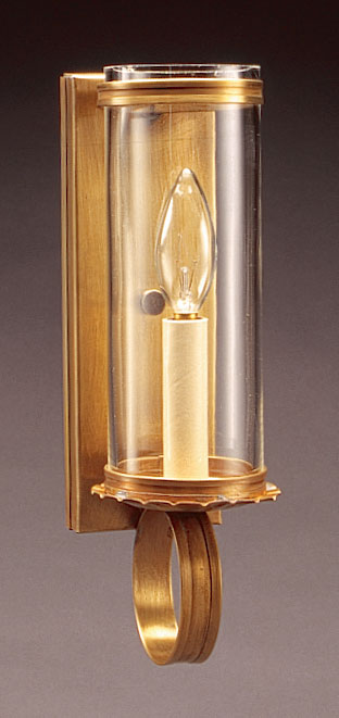 Northeast Lantern 115-DB-LT1-CLR One Light Wall Sconce, Dark Brass