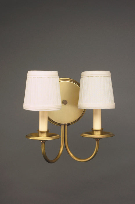 Northeast Lantern 142-AB-LT2-SHD Two Light Wall Sconce, Antique Brass
