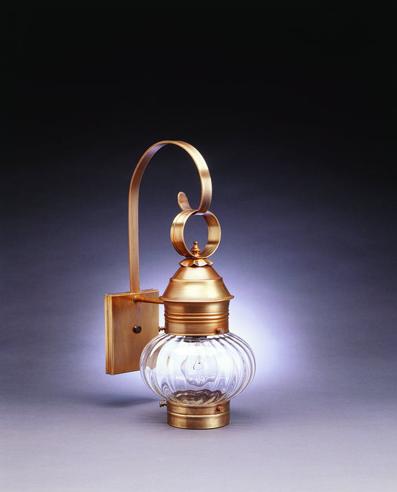 Northeast Lantern 2031-AB-MED-OPT One Light Wall Mount, Antique Brass