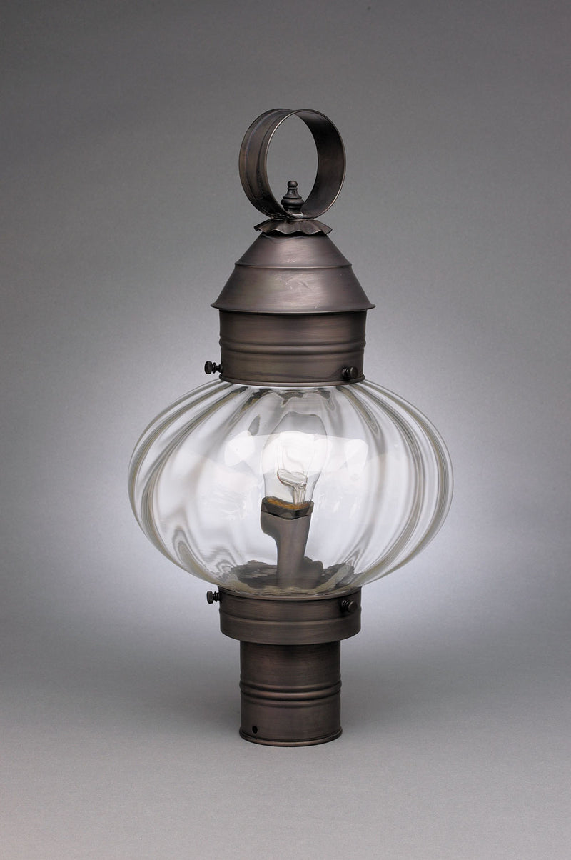 Northeast Lantern 2043-AB-MED-OPT One Light Post Mount, Antique Brass