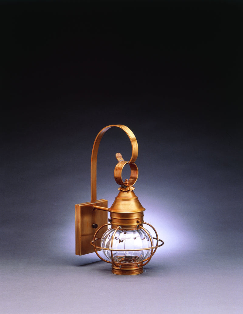 Northeast Lantern 2511-AB-MED-OPT One Light Wall Mount, Antique Brass