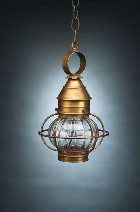 Northeast Lantern 2512-AB-MED-OPT One Light Hanging Lantern, Antique Brass