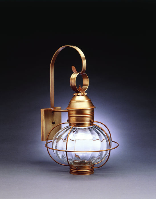 Northeast Lantern 2541-AB-MED-OPT One Light Wall Mount, Antique Brass