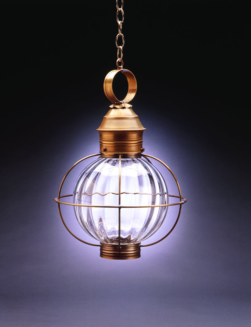 Northeast Lantern 2842-AB-MED-OPT One Light Hanging Lantern, Antique Brass