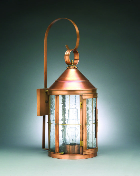 Northeast Lantern 3357-AC-CIM-CSG One Light Wall Mount, Antique Copper