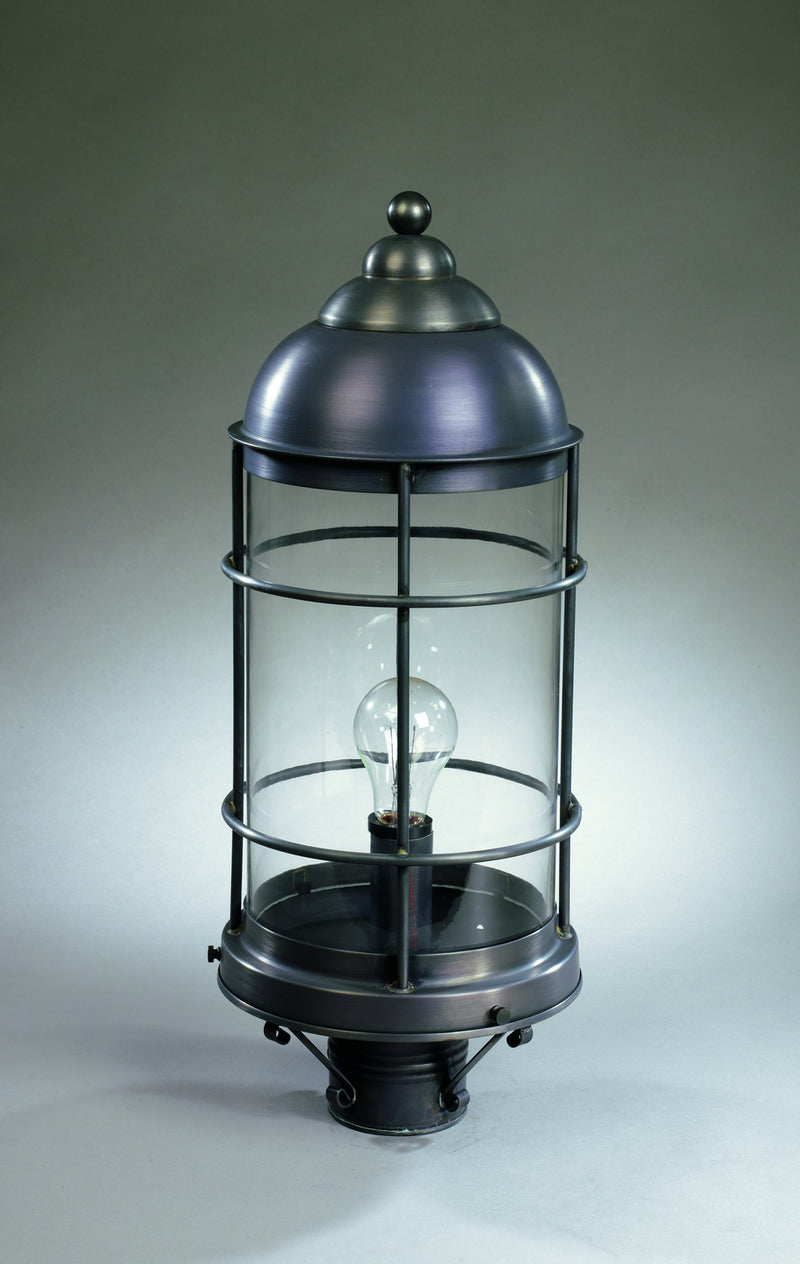 Northeast Lantern 3533-DB-MED-CLR One Light Post Mount, Dark Brass
