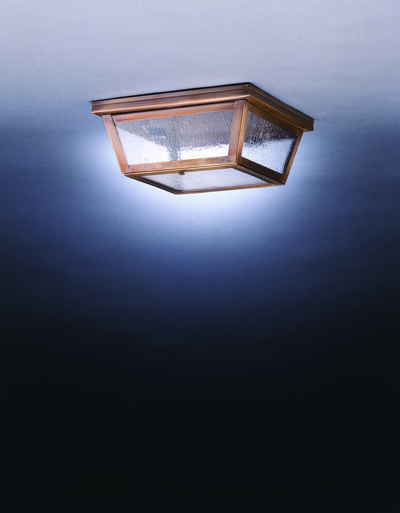 Northeast Lantern 4204-DAB-MED2-SMG Two Light Flush Mount, Dark Antique Brass
