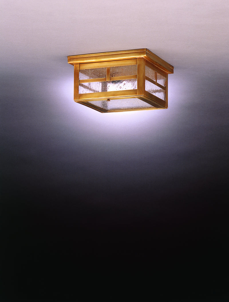 Northeast Lantern 4304-AB-MED-SMG One Light Flush Mount, Antique Brass