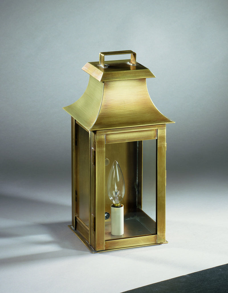 Northeast Lantern 5611-AB-LT1-CLR One Light Wall Mount, Antique Brass