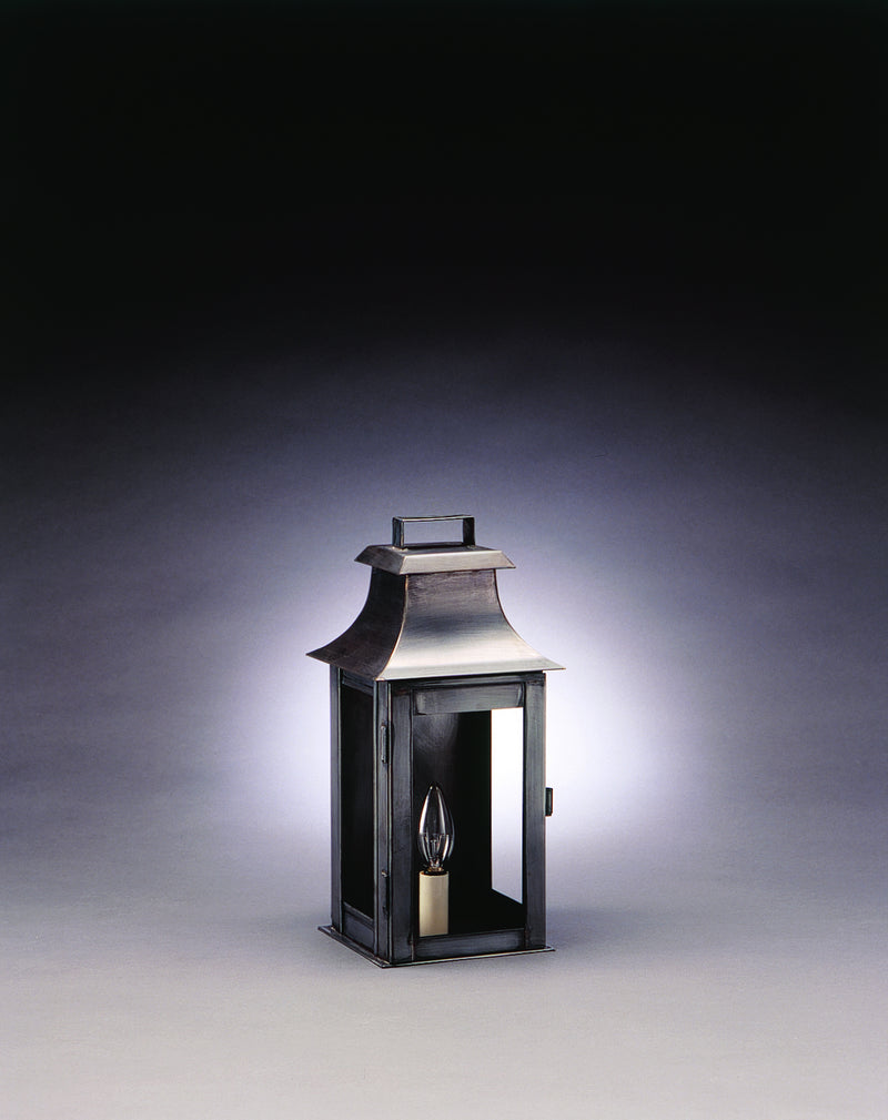 Northeast Lantern 5611-DB-LT1-CLR One Light Wall Mount, Dark Brass