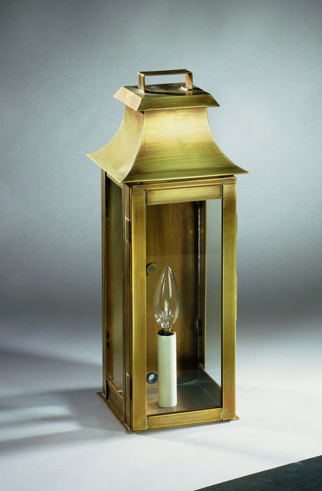 Northeast Lantern 5621-AB-LT1-CLR One Light Wall Mount, Antique Brass