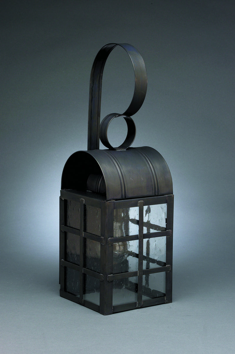 Northeast Lantern 6131-DB-MED-CSG One Light Wall Mount, Dark Brass