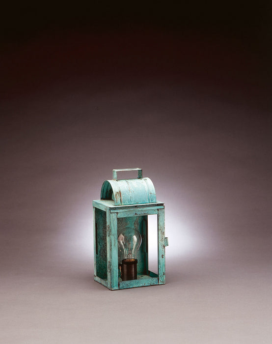 Northeast Lantern 8011-VG-MED-CLR One Light Wall Mount, Verdi Gris