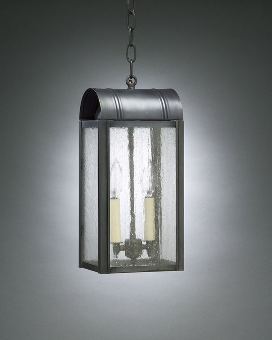 Northeast Lantern 8032-DB-LT2-SMG Two Light Hanging Lantern, Dark Brass