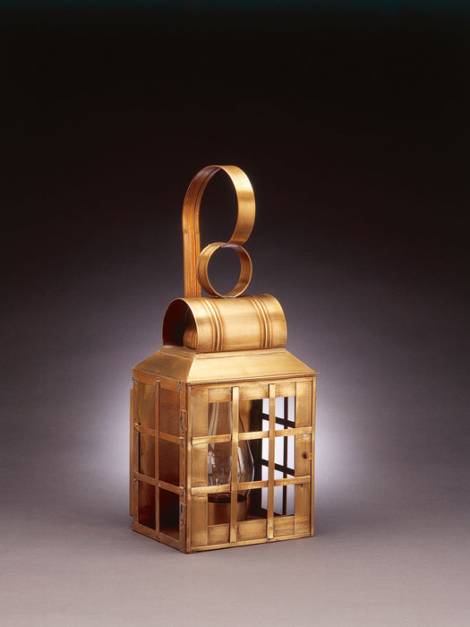 Northeast Lantern 8131-AB-CIM-CLR One Light Wall Mount, Antique Brass