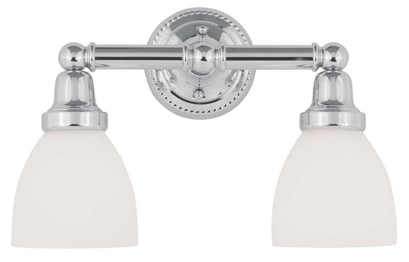 Livex Lighting 1022-05 Two Light Bath Vanity, Polished Chrome