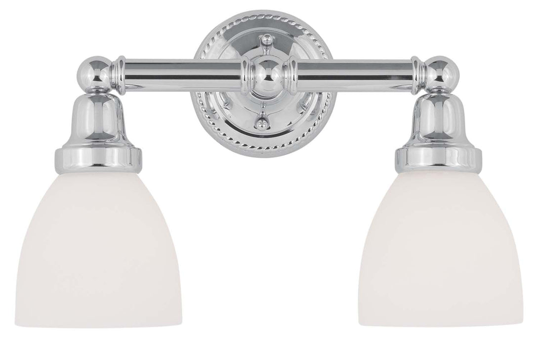 Livex Lighting 1022-05 Two Light Bath Vanity, Polished Chrome