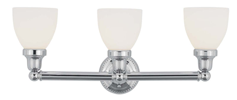 Livex Lighting 1023-05 Three Light Bath Vanity, Polished Chrome