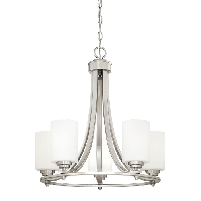 Millennium 7255-SN Five Light Chandelier, Satin Nickel