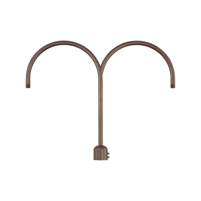 Millennium RPAD-ABR Two Light Post Adapter, Architectural Bronze