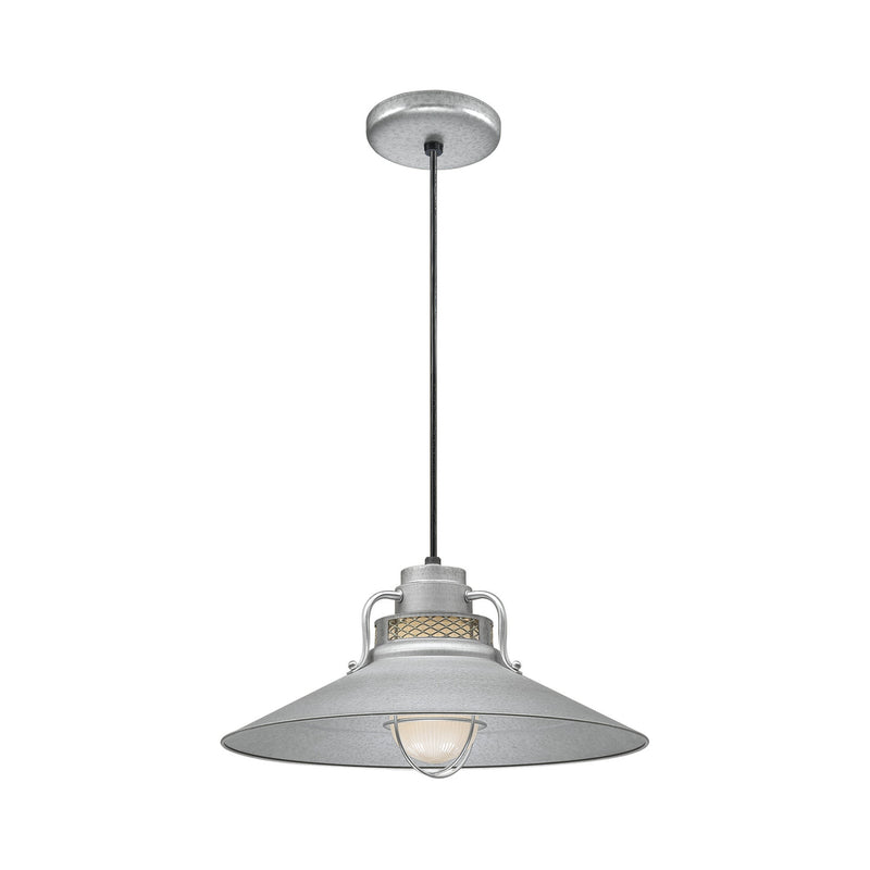 Millennium RRRC18-GA One Light Pendant, Galvanized