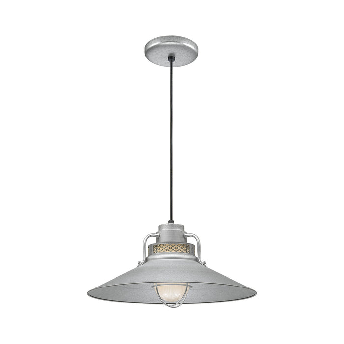 Millennium RRRC18-GA One Light Pendant, Galvanized