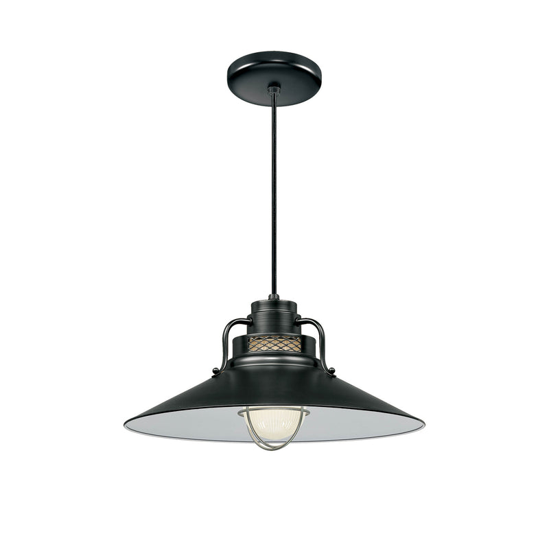 Millennium RRRC18-SB One Light Pendant, Satin Black