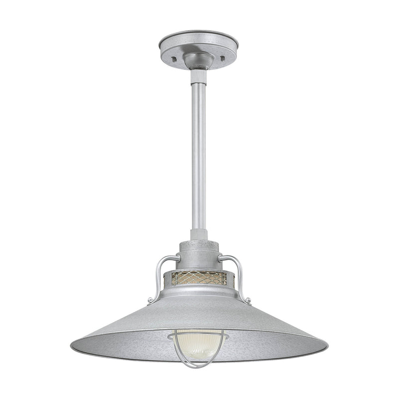 Millennium RRRS18-GA One Light Pendant, Galvanized