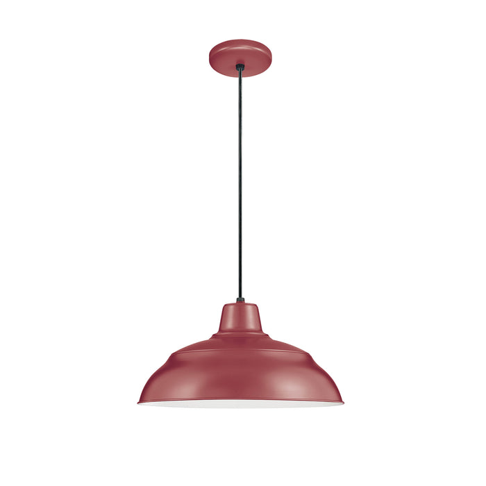 Millennium RWHC14-SR One Light Pendant, Satin Red