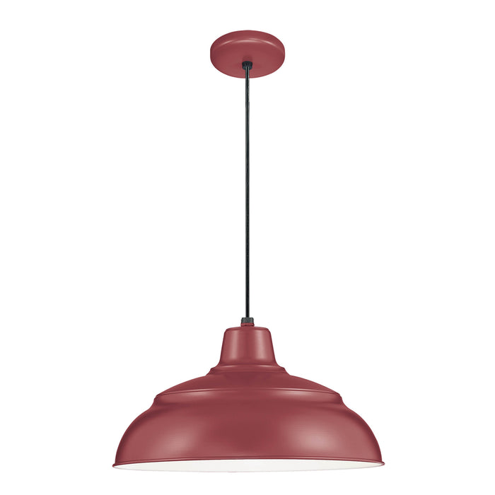 Millennium RWHC17-SR One Light Pendant, Satin Red