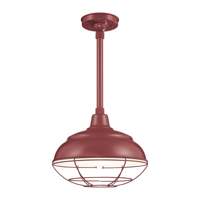 Millennium RWHS14-SR One Light Pendant, Satin Red