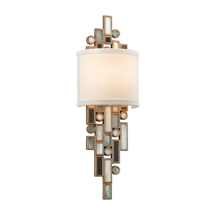 Corbett Lighting 150-11 One Light Wall Sconce, Dolcetti Silver