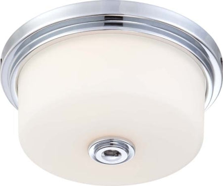 Nuvo Lighting 60-4591 Two Light Flush Mount, Polished Chrome