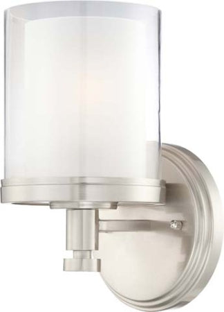Nuvo Lighting 60-4641 One Light Vanity, Brushed Nickel