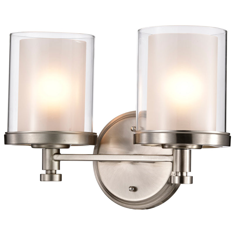 Nuvo Lighting 60-4642 Two Light Vanity, Brushed Nickel