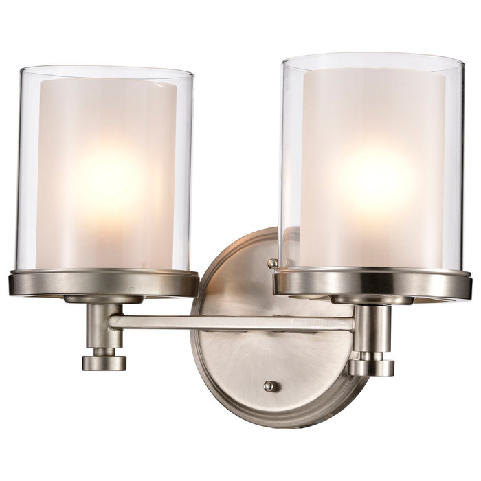Nuvo Lighting 60-4642 Two Light Vanity, Brushed Nickel