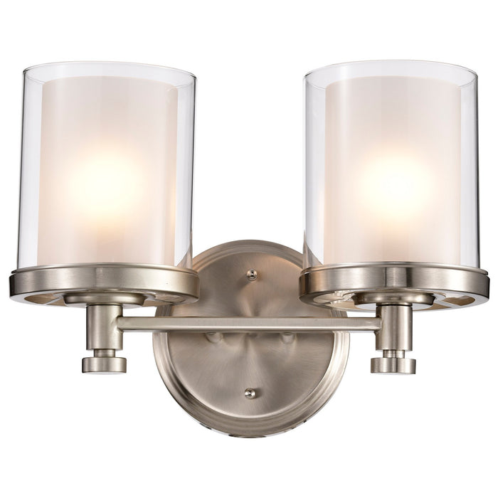 Nuvo Lighting 60-4642 Two Light Vanity, Brushed Nickel