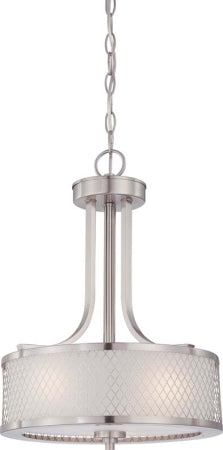Nuvo Lighting 60-4686 Three Light Pendant, Brushed Nickel