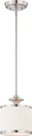 Nuvo Lighting 60-4738 One Light Mini Pendant, Brushed Nickel