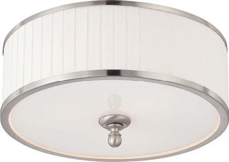 Nuvo Lighting 60-4741 Three Light Flush Mount, Brushed Nickel