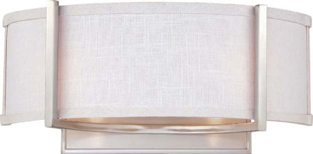 Nuvo Lighting 60-4754 Two Light Wall Sconce, Brushed Nickel