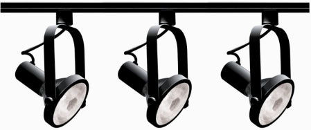 Nuvo Lighting TK317 Three Light Track Kit, Black