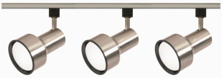 Nuvo Lighting TK340 Three Light Track Kit, Brushed Nickel